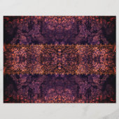 ゴシックレースオレンジパープルスクラップブック紙 (裏面)