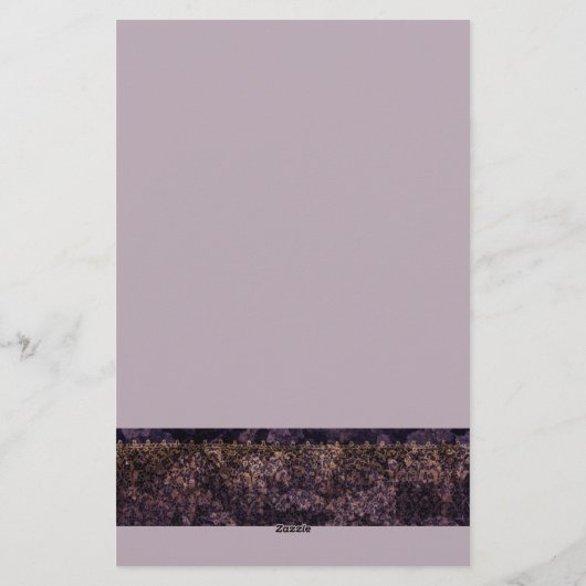 ゴシックレースカスタムモノグラム文房具 便箋 (裏面)