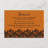 ゴシックレースハロウィーンオレンジブラック詳細 エンクロージャーカード (正面)