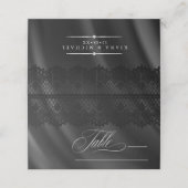 ゴシックレース結婚のテーブルブルゴーニュID866 プレイスカード (外部開封)