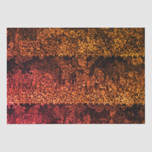 ゴシックレース赤デクページ 薄葉紙 (正面)