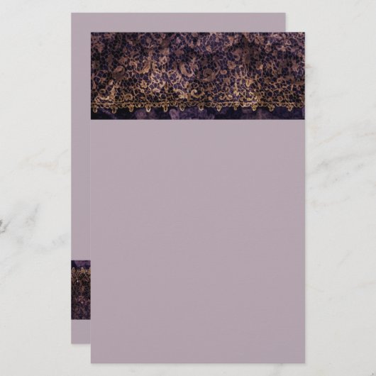 ゴシックレース 便箋 (正面/裏面)