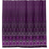 ゴシックレースO'デススチームパンクスカルレースwicca シャワーカーテン (正面)