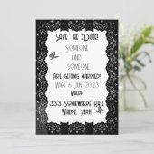 ゴシックレ結婚ース 招待状 (スタンド正面)