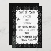 ゴシックレ結婚ース 招待状 (正面/裏面)