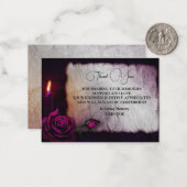 ゴシックロウソクバラありがとう ノートカード (正面/裏面インサイチュ)