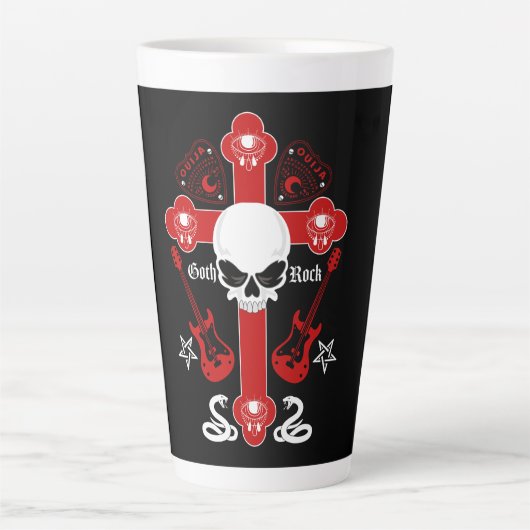 ゴシックロックファッション カフェラテマグ (正面)