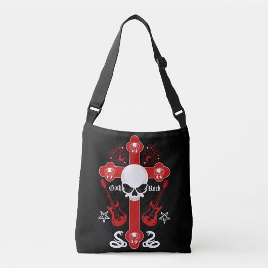 ゴシックロックファッション クロスボディバッグ (正面)