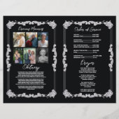 ゴシックロックブラックブラックの葬儀順 チラシ (裏面)