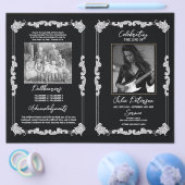 ゴシックロックブラックブラックの葬儀順 チラシ (シングル)