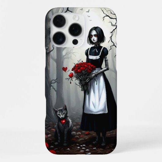 ゴシックロボットの女の子 iPhoneケース (裏面)