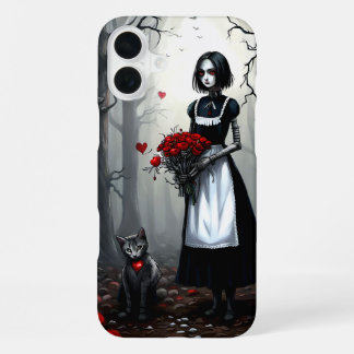 ゴシックロボットの女の子 iPhone 16 PLUSケース