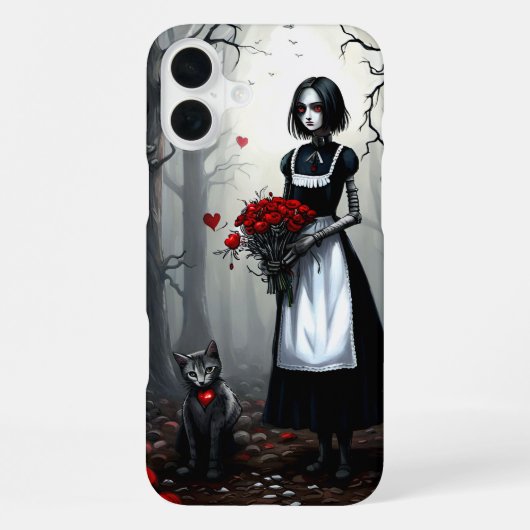 ゴシックロボットの女の子 iPhoneケース (裏面)
