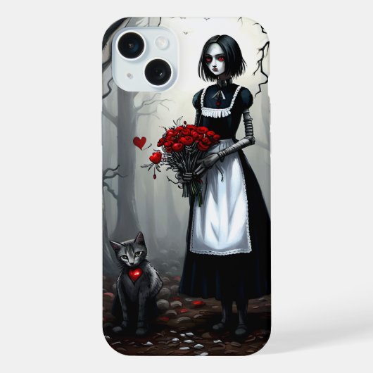 ゴシックロボットの女の子 iPhoneケース (裏面)