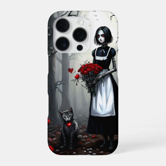 ゴシックロボットの女の子 iPhoneケース (裏面)