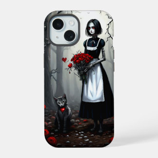 ゴシックロボットの女の子 iPhone 15ケース