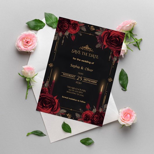 ゴシックロマンスの結婚式 Save the Date