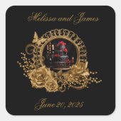 ゴシックロマンスウェディング スクエアシール (正面)