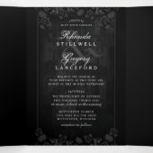 ゴシックロマンスハロウィーン（写真） "一緒に" 三つ折り招待状 (内部中)