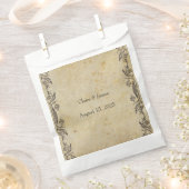 ゴシックロマンス結婚式の引き出物バッグ- Dark & Elegan フェイバーバッグ (クリップ留めされた状態)