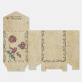 ゴシックロマンス結婚式の引き出物ボックス – Dark & Elegan フェイバーボックス (見開き)