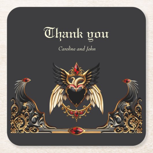 ゴシックロマンス, 愛の影の中で。 スクエアペーパーコースター (正面)