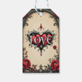 ゴシックロマンス。華麗なゴシック様式の ギフトタグ (裏面)