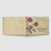 ゴシックロマ結婚ンスゲストブック – ダーク&エレガント ゲストブック (全面)