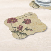 ゴシックロマ結婚ンス紙コースターダークエレガント ペーパーコースター (アングル)