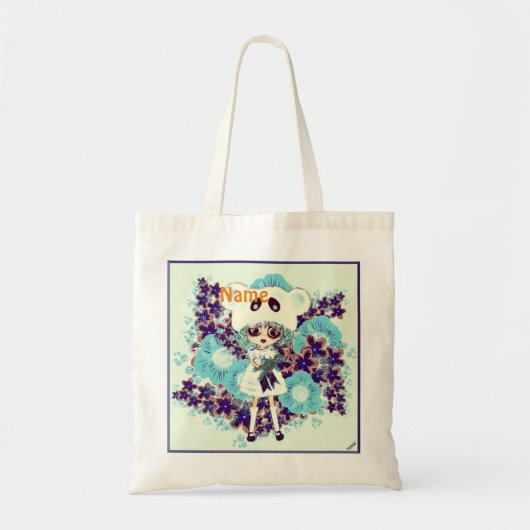 ゴシックロリータの子ども氷プリンセスPinkyP – なぜ悲しい？ トートバッグ (正面)