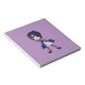 ゴシックロリータサピールブルーガーリーギフト ノートパッド (アングル)