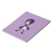 ゴシックロリータサピールブルーガーリーギフト ノートパッド (回転)