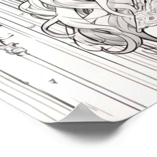 ゴシックロリータ着色ポスター ポスター (角)