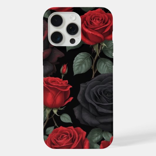 ゴシックローズのエレガンス iPhoneケース (裏面)