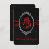 ゴシックローズの結婚式招待状 招待状 (正面/裏面)