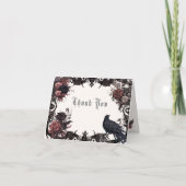 ゴシックローズウッドブラックレイヴンフローラ サンキューカード (正面)