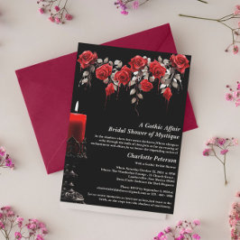 ゴシックローズハロウィン・ブライダルシャワー 招待状