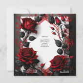 ゴシックローズハンドファスティング式招待状 招待状 (裏面)