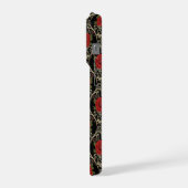 ゴシックローズ柄フォンケース iPhoneケース (左側面)
