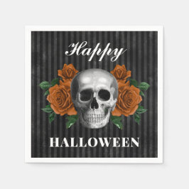 ゴシックローズ&スカル ハッピー ハロウィン スタンダードカクテルナプキン
