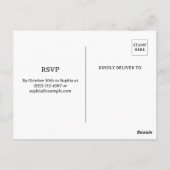 ゴシックローズ ハロウィンエンゲージメントパーティー ご招待 ポストカード (裏面)