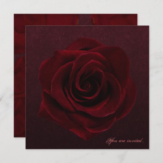 ゴシックローズ 招待状 (正面/裏面)