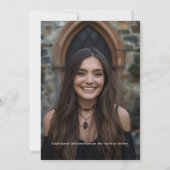 ゴシックワインブラック誕生日パーティーの招待ゴシック 招待状 (裏面)