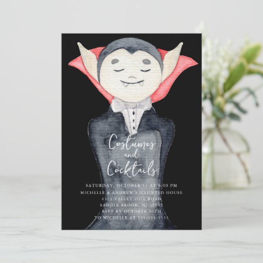 ゴシックヴァンパイアコスチューム&カクテルハローウィンパーティ 招待状 (スタンド正面)