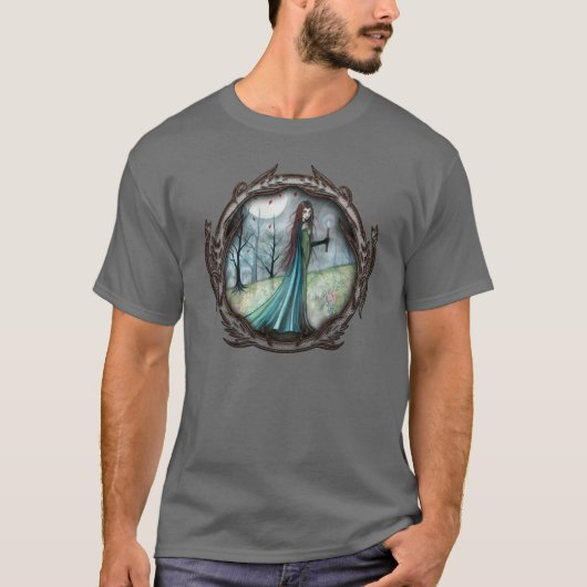 ゴシックヴァンパイアファンタジーアートTシャツ Tシャツ (正面)