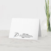 ゴシックヴァンパイアブラックバラ誕生日カード カード (裏面)