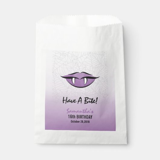 ゴシックヴァンパイアリップハロウィーン誕生日フリットバッグ フェイバーバッグ (正面)