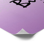 ゴシックヴァンパイアリップハロウィーン誕生日ポスターサイン ポスター (角)