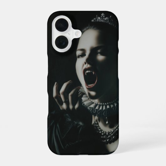 ゴシックヴァンパイア女王スマホケース - ダークファンタジー美学 iPhone 16ケース (裏面)