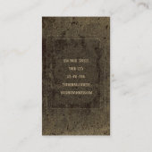 ゴシックヴィンテージアンティークセピア質感スカルタロット 名刺 (裏面)